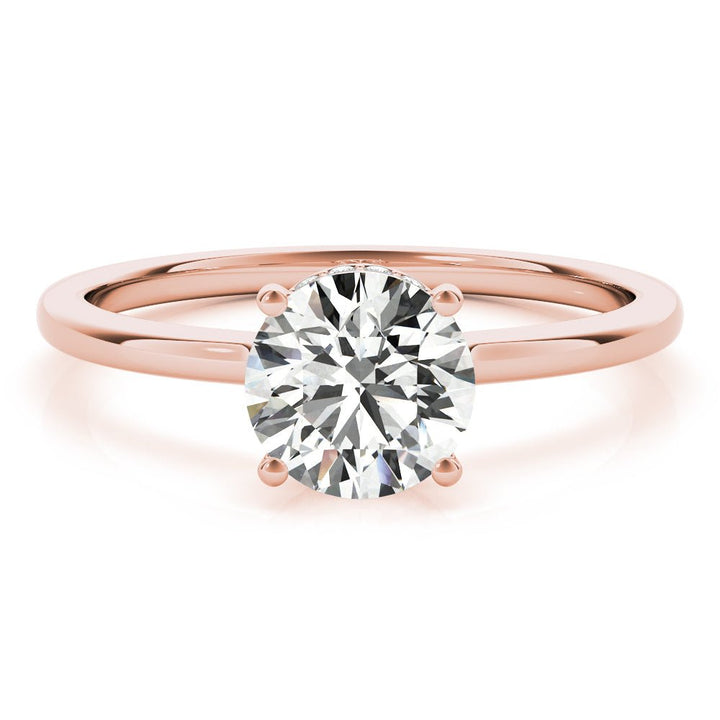 1.00CT 14K Gold Classic Solitaire Engagement Ring - Engagement rings - Design Jewellers Edmonton