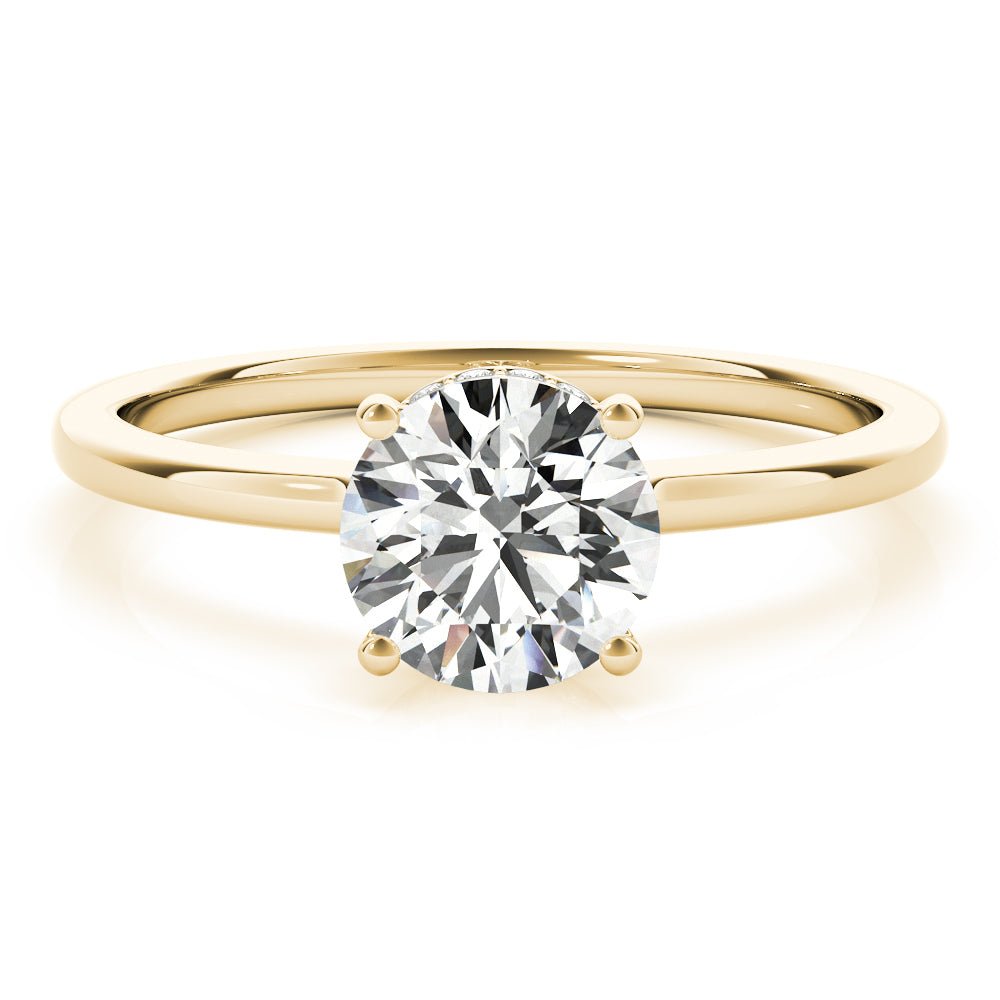 1.00CT 14K Gold Classic Solitaire Engagement Ring - Engagement rings - Design Jewellers Edmonton