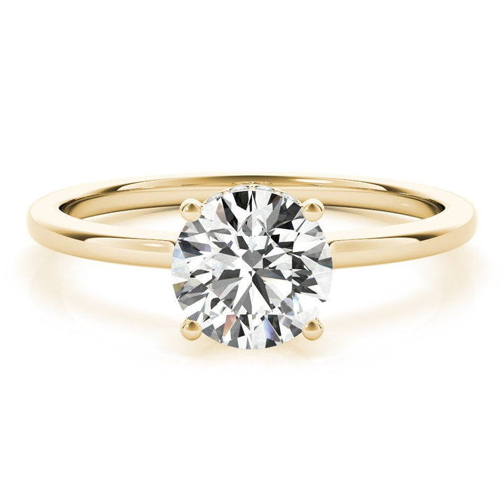 1.00CT 14K Gold Classic Solitaire Engagement Ring - Engagement rings - Design Jewellers Edmonton