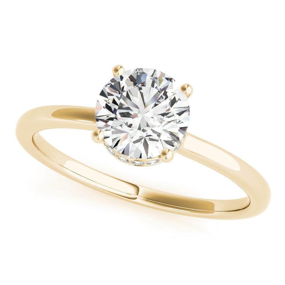 1.00CT 14K Gold Classic Solitaire Engagement Ring - Engagement rings - Design Jewellers Edmonton