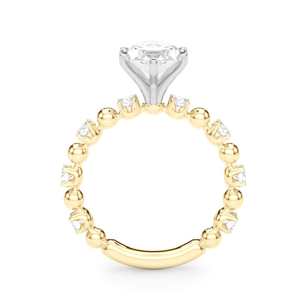 1.00CT 14K Marquise Cut Diamond Design with Fancy Shoulders - Engagement rings - Design Jewellers Edmonton
