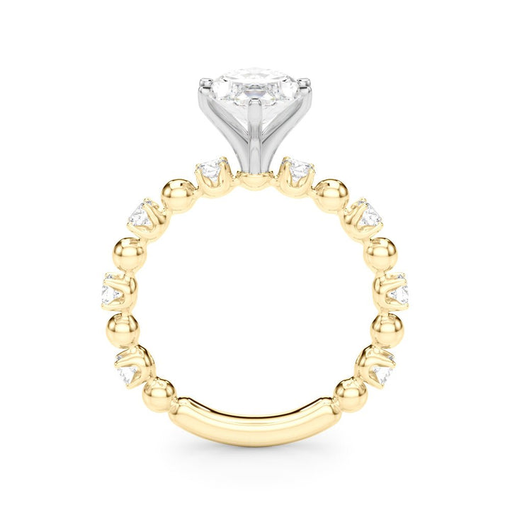 1.00CT 14K Marquise Cut Diamond Design with Fancy Shoulders - Engagement rings - Design Jewellers Edmonton