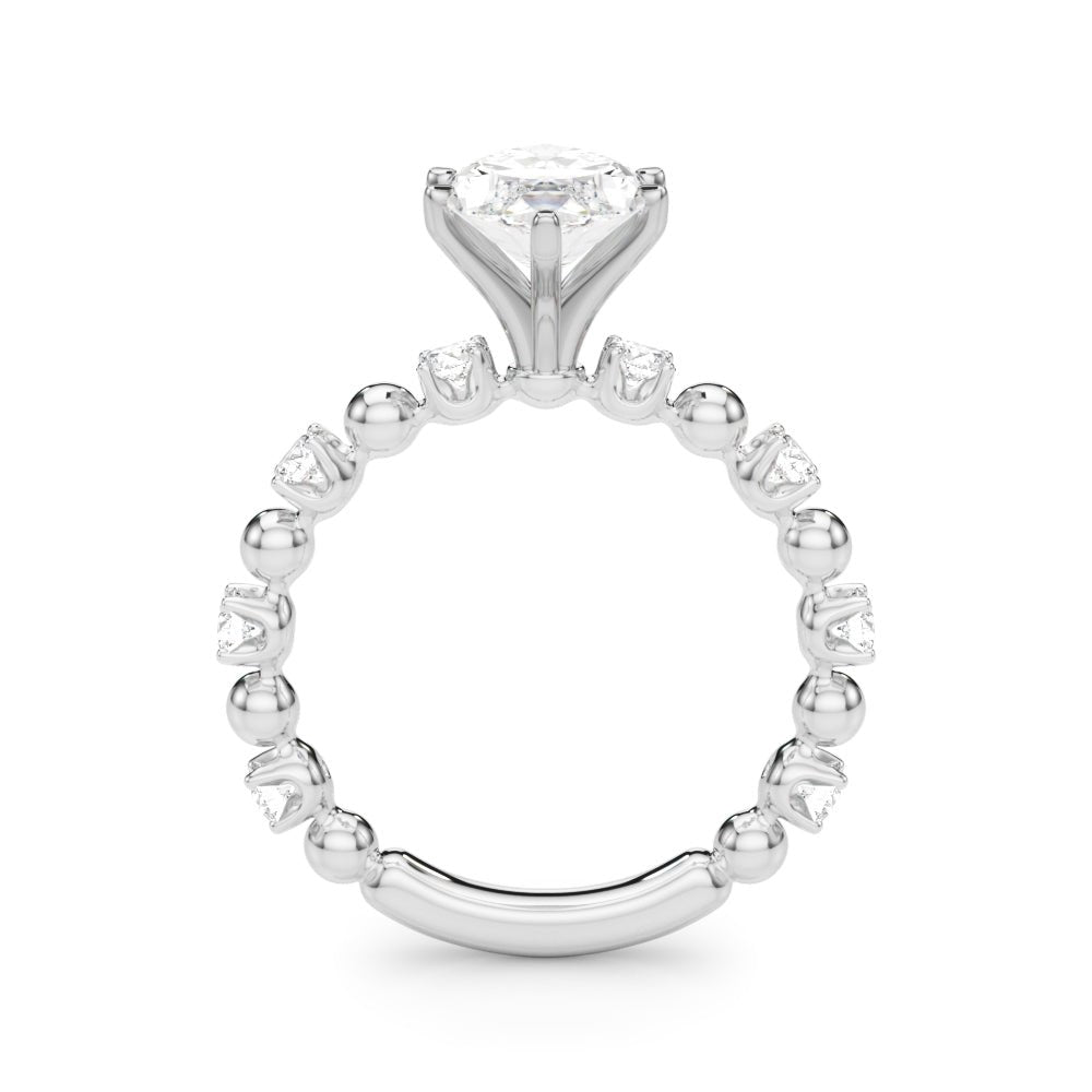 1.00CT 14K Marquise Cut Diamond Design with Fancy Shoulders - Engagement rings - Design Jewellers Edmonton