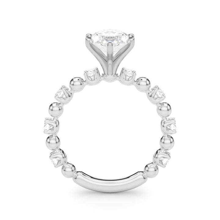 1.00CT 14K Marquise Cut Diamond Design with Fancy Shoulders - Engagement rings - Design Jewellers Edmonton