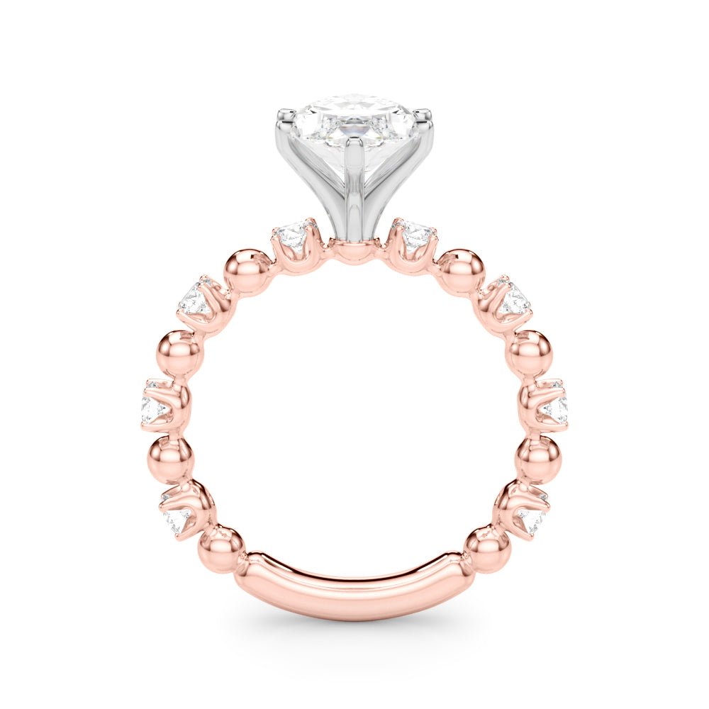 1.00CT 14K Marquise Cut Diamond Design with Fancy Shoulders - Engagement rings - Design Jewellers Edmonton