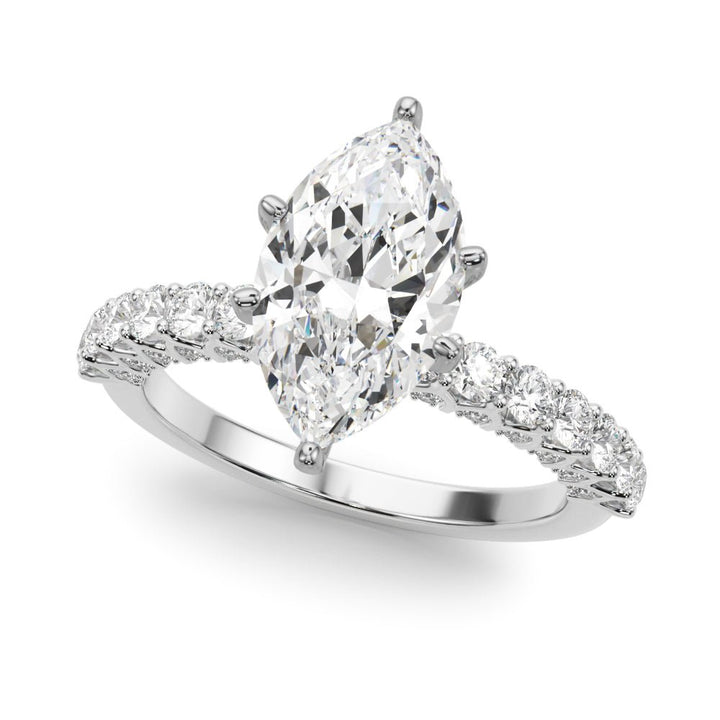 1.00CT 14K Marquise Cut Diamond Ring Design - Engagement rings - Design Jewellers Edmonton