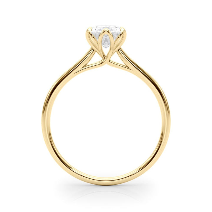 1.00CT 14K Oval Cut Diamond Slim Design Solitaire Engagement Ring - Luxury Rings - Design Jewellers Edmonton