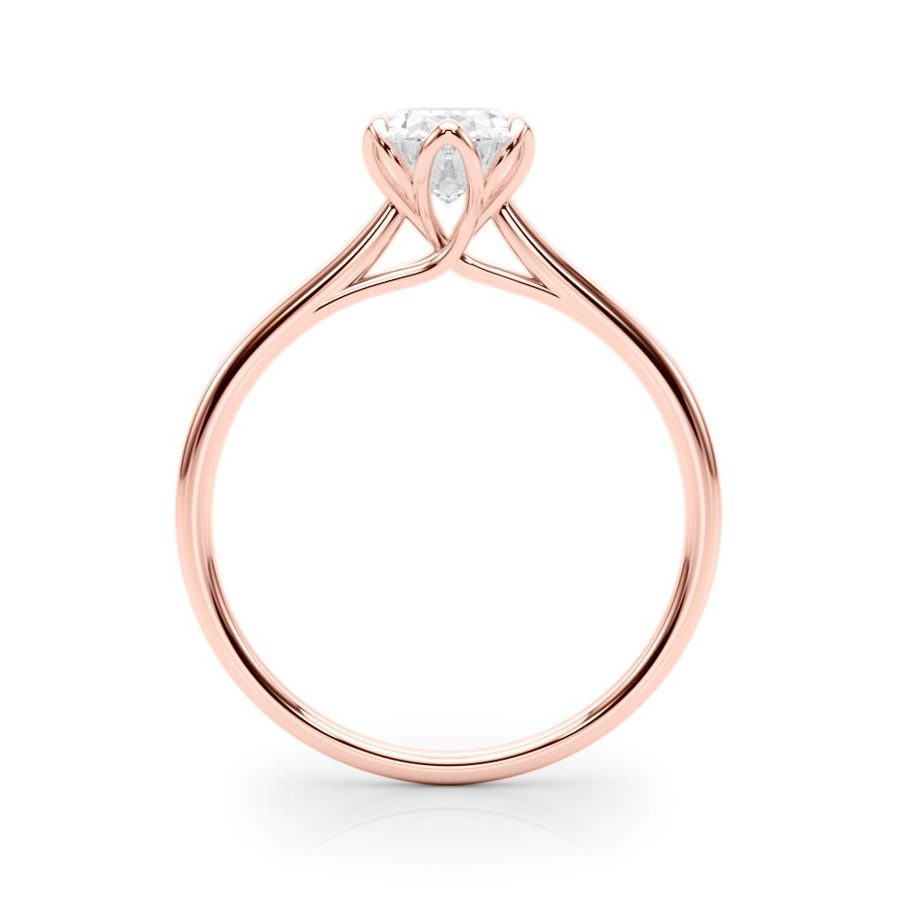 1.00CT 14K Oval Cut Diamond Slim Design Solitaire Engagement Ring - Luxury Rings - Design Jewellers Edmonton