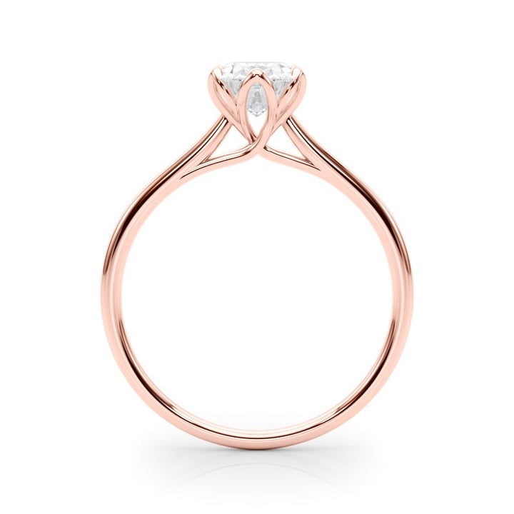 1.00CT 14K Oval Cut Diamond Slim Design Solitaire Engagement Ring - Luxury Rings - Design Jewellers Edmonton
