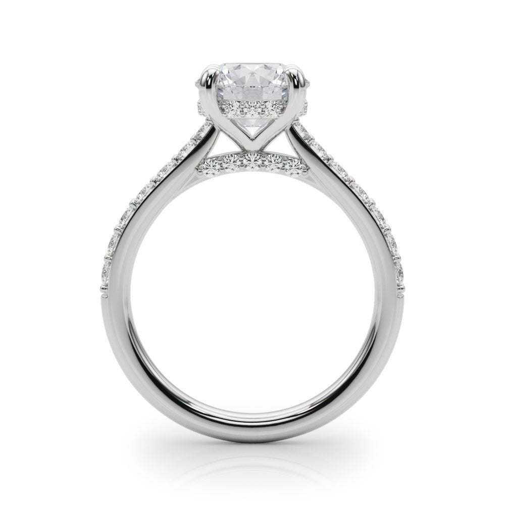 1.00CT 14K Ring with Additional Diamonds and Hidden Under - Halo - Engagement rings - Design Jewellers Edmonton