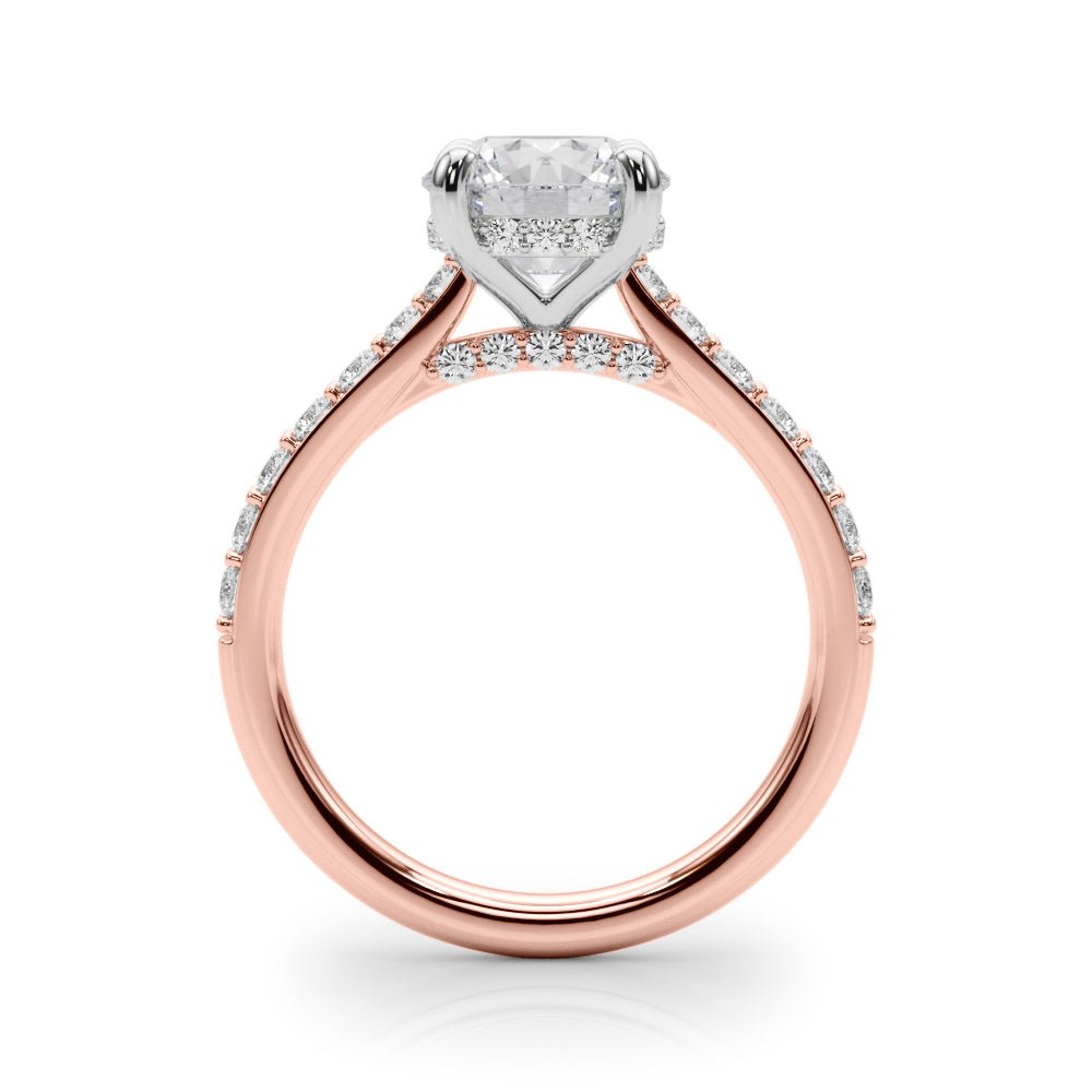 1.00CT 14K Ring with Additional Diamonds and Hidden Under - Halo - Engagement rings - Design Jewellers Edmonton