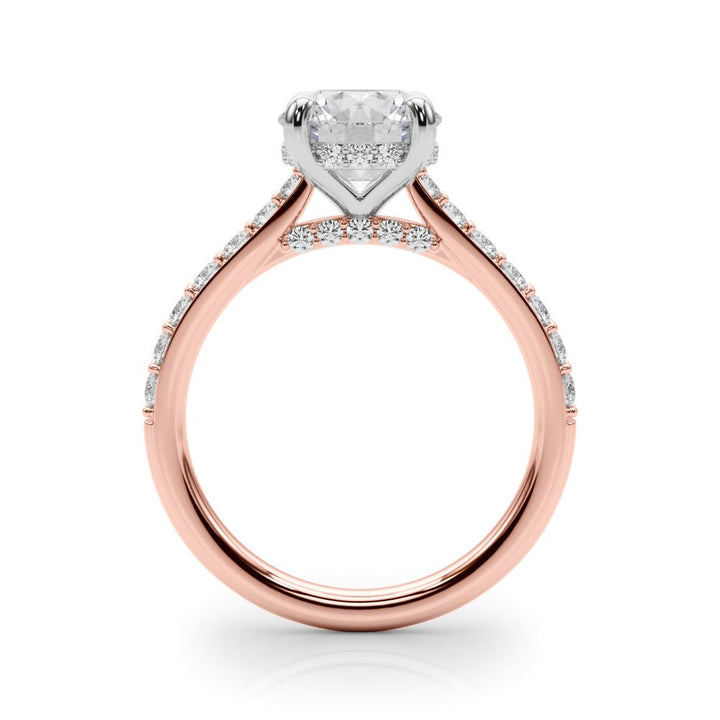 1.00CT 14K Ring with Additional Diamonds and Hidden Under - Halo - Engagement rings - Design Jewellers Edmonton