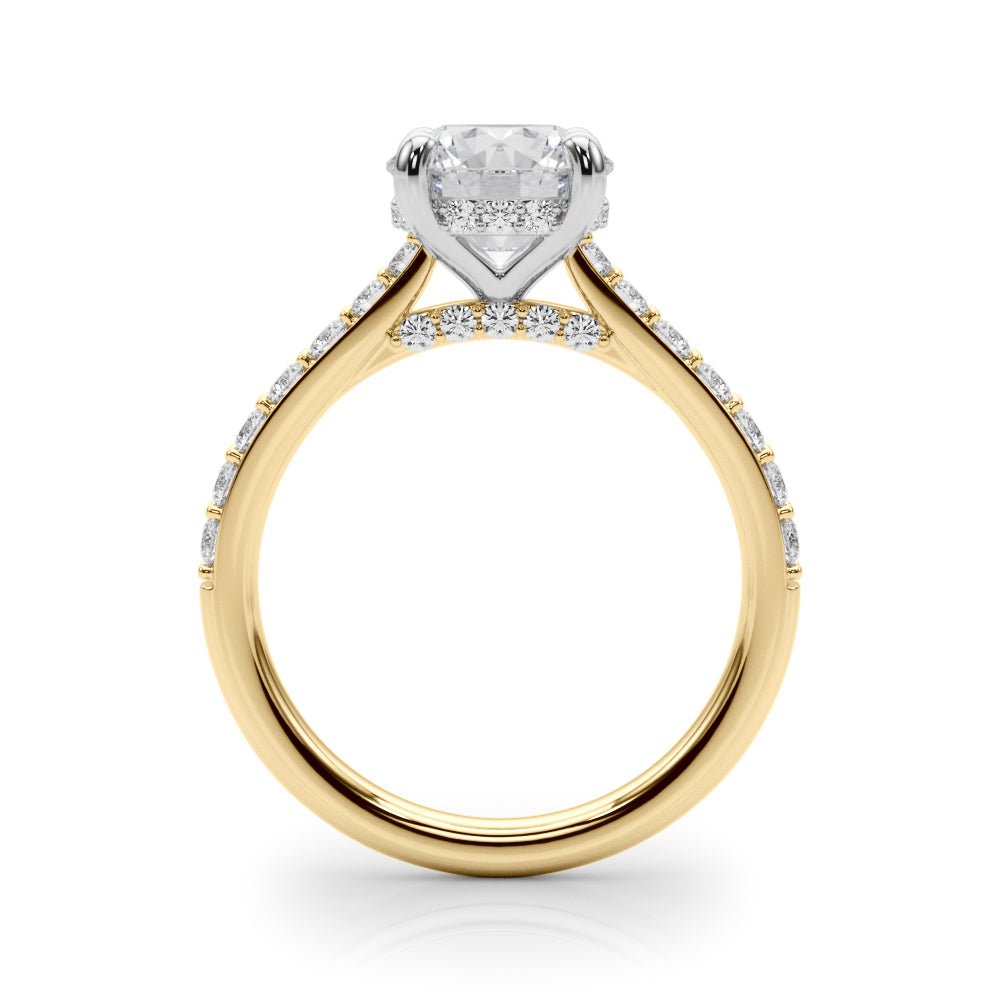 1.00CT 14K Ring with Additional Diamonds and Hidden Under - Halo - Engagement rings - Design Jewellers Edmonton