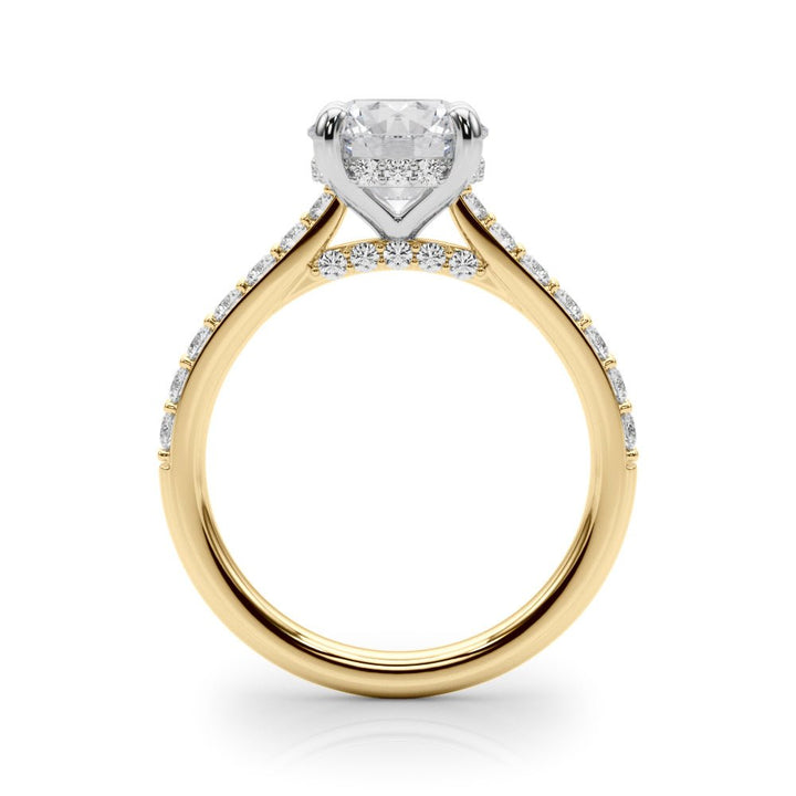 1.00CT 14K Ring with Additional Diamonds and Hidden Under - Halo - Engagement rings - Design Jewellers Edmonton