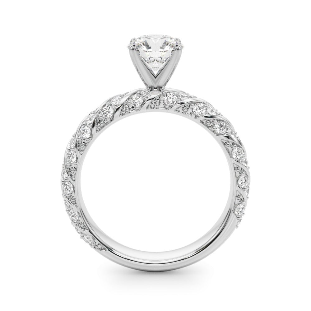 1.00CT 14K Twisted Design Shank Diamond Ring - Engagement rings - Design Jewellers Edmonton