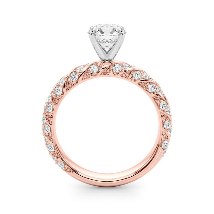 1.00CT 14K Twisted Design Shank Diamond Ring - Engagement rings - Design Jewellers Edmonton