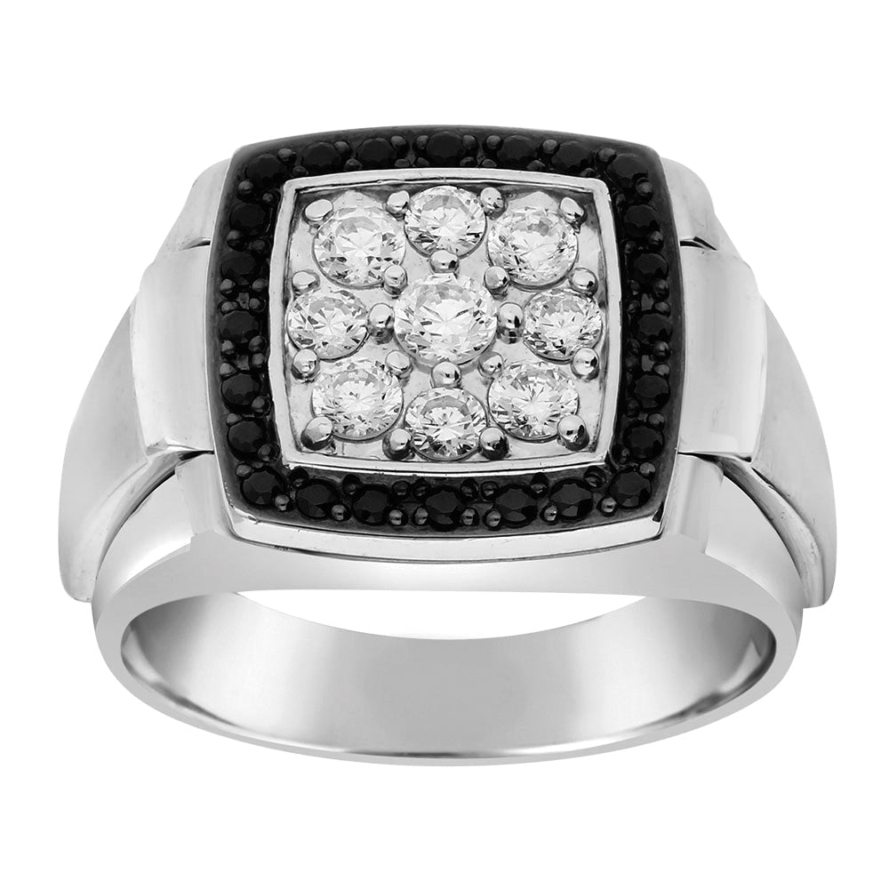 1.00CT Gent'S Diamond Cluster Ring