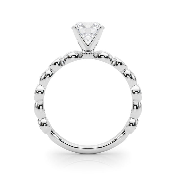 1.00ct.Round Cut Engagement Ring With Bezel Set Sidestones - Luxury Rings - Design Jewellers Edmonton