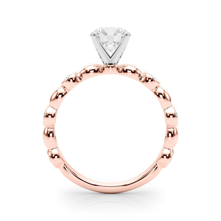 1.00ct.Round Cut Engagement Ring With Bezel Set Sidestones - Luxury Rings - Design Jewellers Edmonton