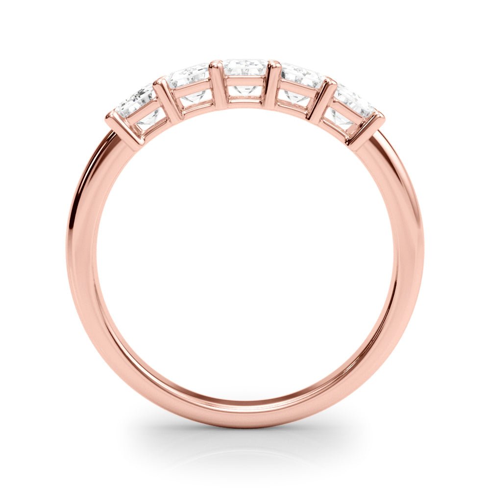 1.00CTW 14K Gold 5 Stone Emerald Cut Diamond Band - Diamond Ring - Design Jewellers Edmonton