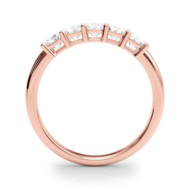 1.00CTW 14K Gold 5 Stone Emerald Cut Diamond Band - Diamond Ring - Design Jewellers Edmonton