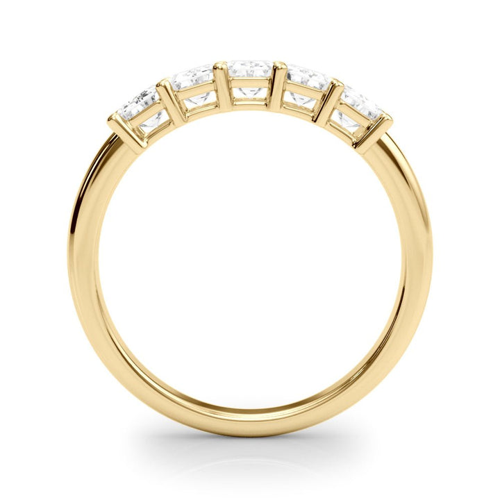 1.00CTW 14K Gold 5 Stone Emerald Cut Diamond Band - Diamond Ring - Design Jewellers Edmonton