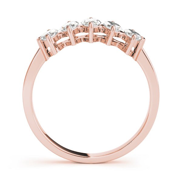 1.00CTW 14K Gold 5 Stone Marquise Cut Diamond Band - Diamond Ring - Design Jewellers Edmonton