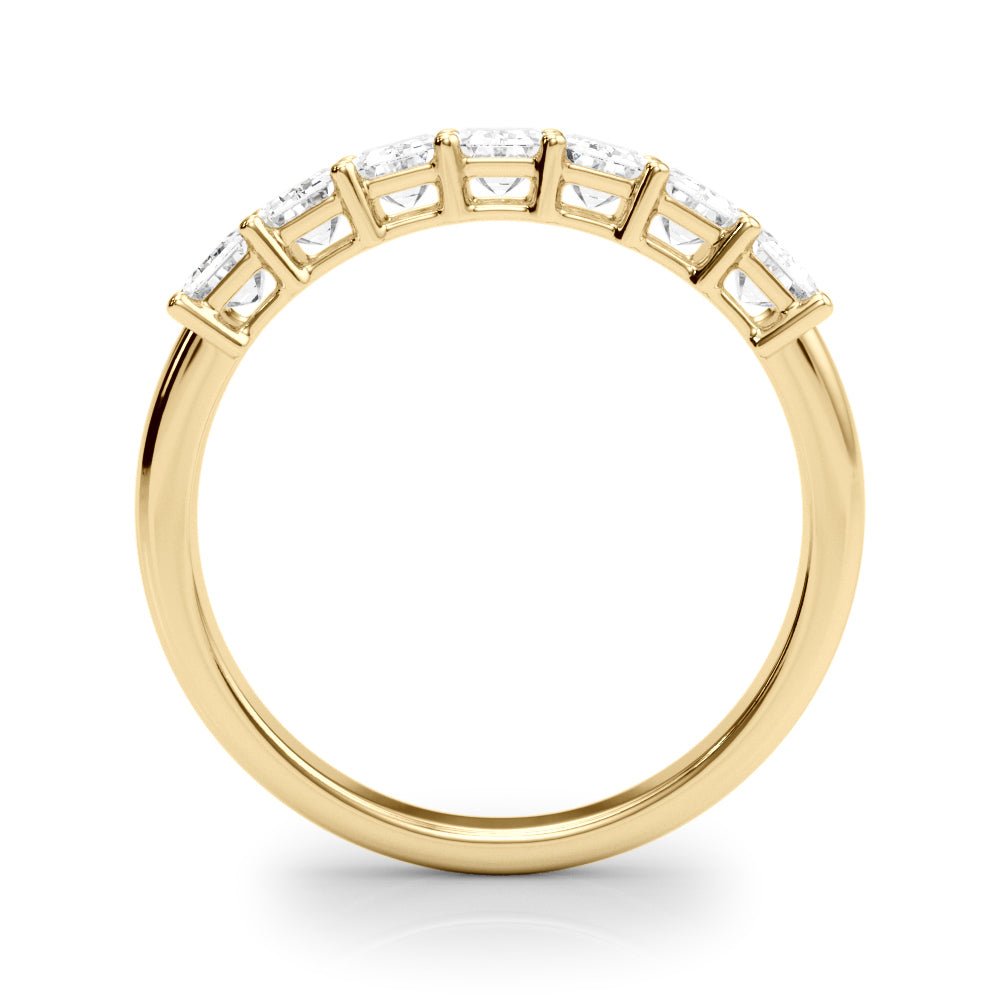 1.00CTW 14K Gold 7 Stone Emerald Cut Diamond Band - Diamond Ring - Design Jewellers Edmonton
