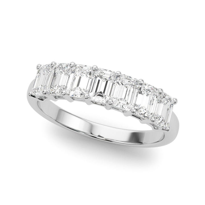 1.00CTW 14K Gold 7 Stone Emerald Cut Diamond Band - Diamond Ring - Design Jewellers Edmonton