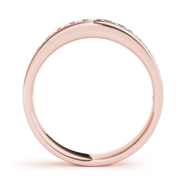 1.00CTW 14K Gold Channel Set Princess Cut Band - Diamond Ring - Design Jewellers Edmonton