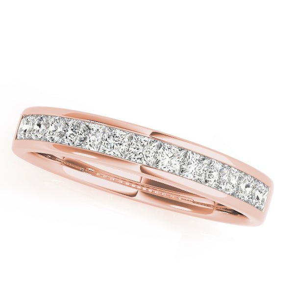 1.00CTW 14K Gold Channel Set Princess Cut Band - Diamond Ring - Design Jewellers Edmonton