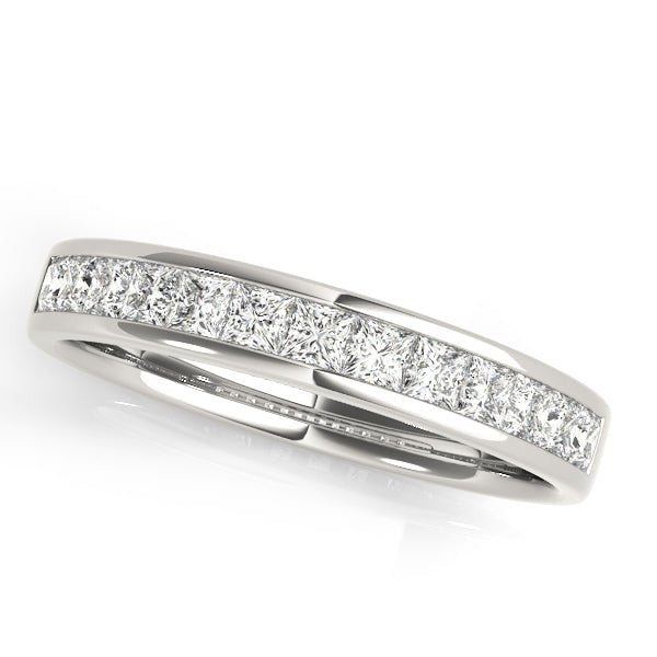 1.00CTW 14K Gold Channel Set Princess Cut Band - Diamond Ring - Design Jewellers Edmonton