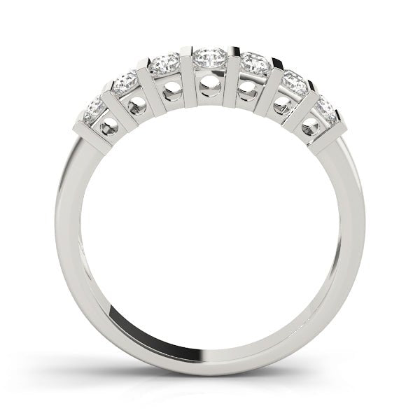 1.00CTW 14K Gold Double Row Bar Set Diamond Band - Diamond Ring - Design Jewellers Edmonton