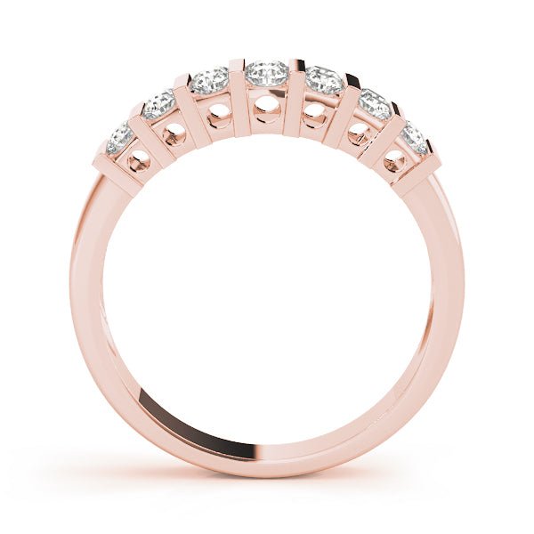 1.00CTW 14K Gold Double Row Bar Set Diamond Band - Diamond Ring - Design Jewellers Edmonton