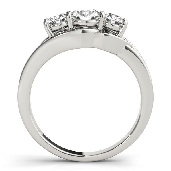 1.00CTW 14K Gold Ladies 3 Stone Past, Present, Future Round Brilliant Cut Diamond Ring - Past, Present, Future - Design Jewellers Edmonton