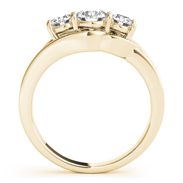 1.00CTW 14K Gold Ladies 3 Stone Past, Present, Future Round Brilliant Cut Diamond Ring - Past, Present, Future - Design Jewellers Edmonton