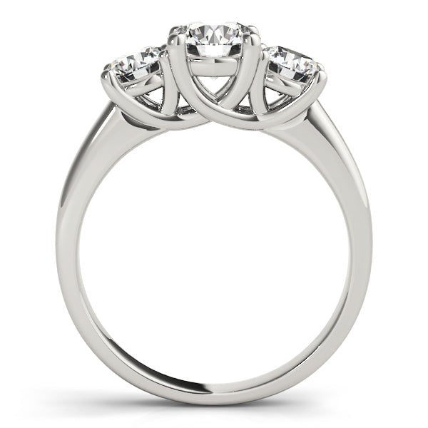 1.00CTW 14K Gold Ladies 3 Stone Past, Present, Round Brilliant Cut Diamond Ring - Past, Present, Future - Design Jewellers Edmonton