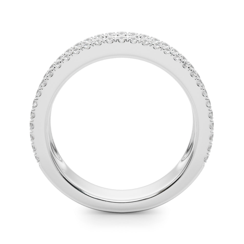 1.00CTW 14K Gold Multi Row Diamond Band With Baguette and Round Brilliant Cut Diamonds - Diamond Ring - Design Jewellers Edmonton