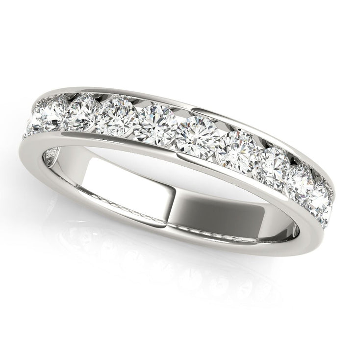 1.00CTW 14K Gold Round Brilliant Cut Channel Diamond Band - Diamond Ring - Design Jewellers Edmonton