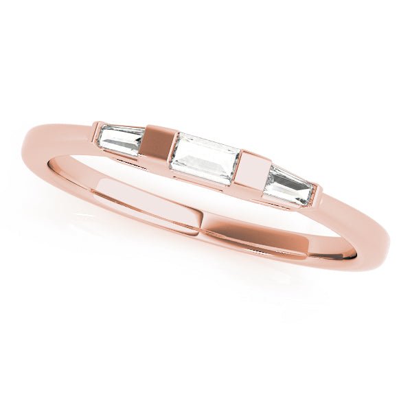 1.00CTW 14K Gold Slim Design Baguette Cut Diamond Band - Diamond Ring - Design Jewellers Edmonton