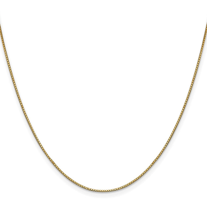 Gold 0.9mm Box Chain, 16"