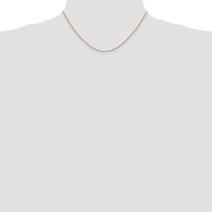 Gold 0.9mm Box Chain, 16"