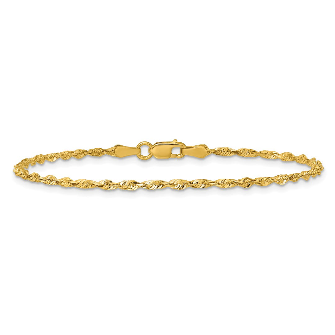 Gold 2mm Rope Chain, 10