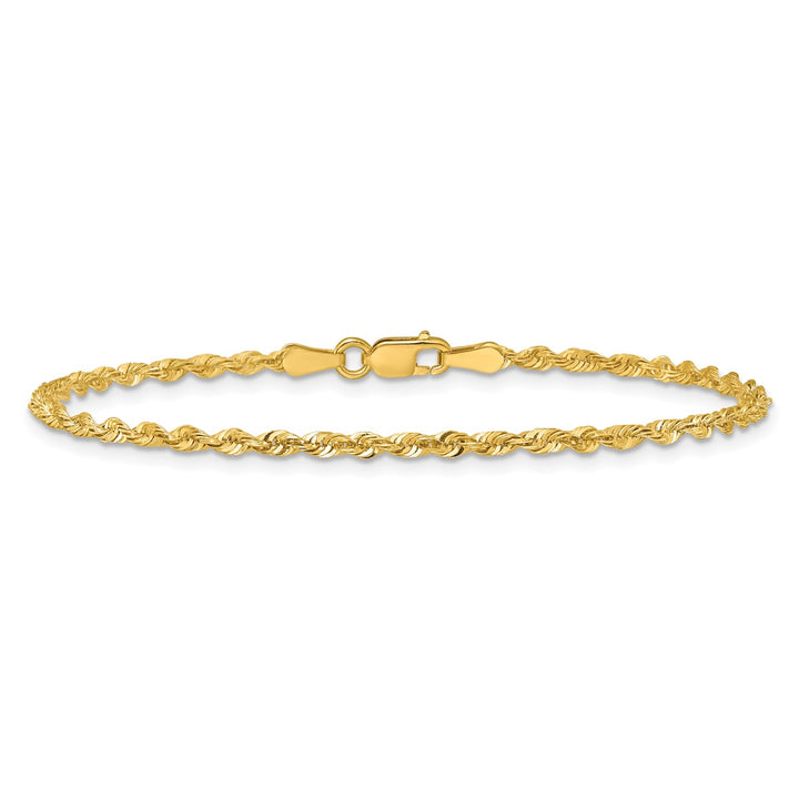 Gold 2.25mm Rope Chain, 10"