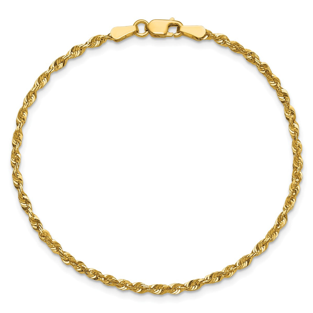 Gold 2.25mm Rope Chain, 10