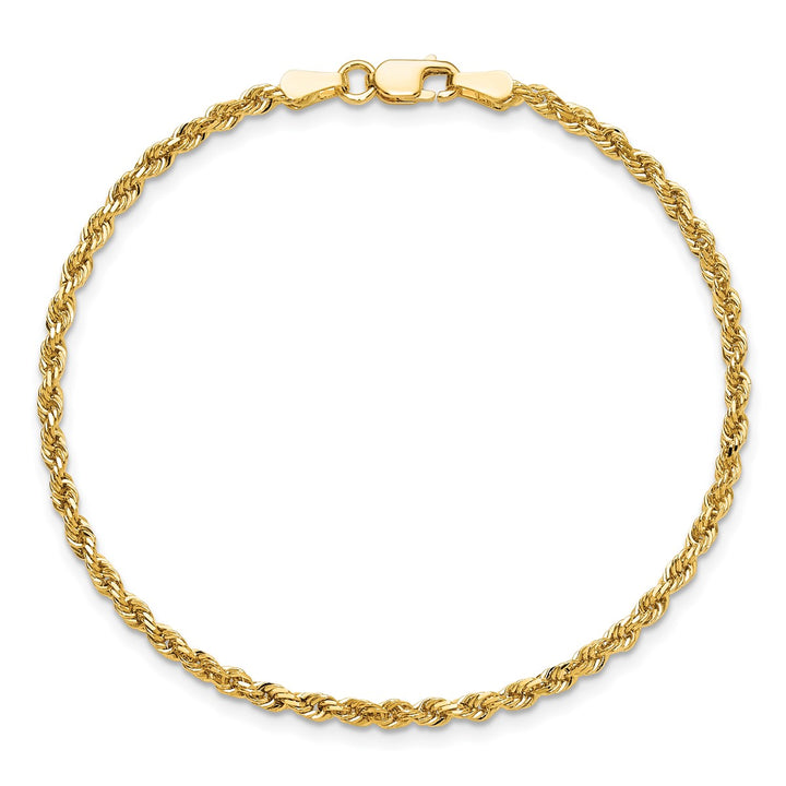 Gold 2.25mm Rope Chain, 10"