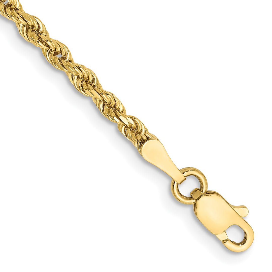 Gold 2.25mm Rope Chain, 10