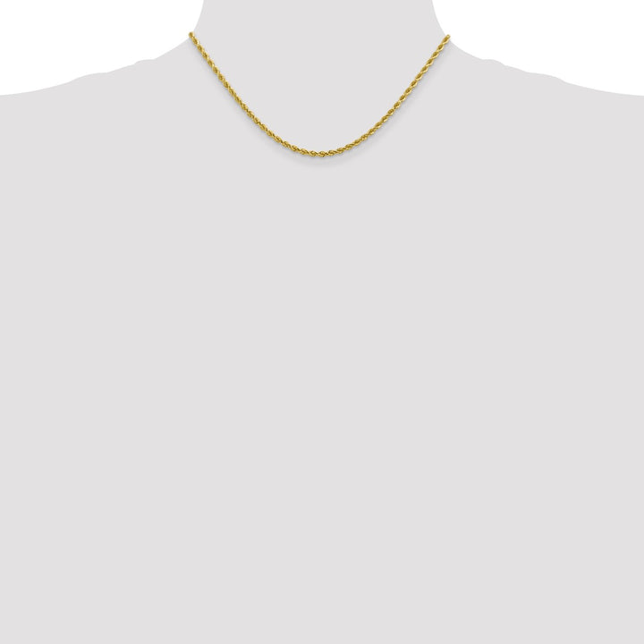 Gold 2.75mm Rope Chain, 16"