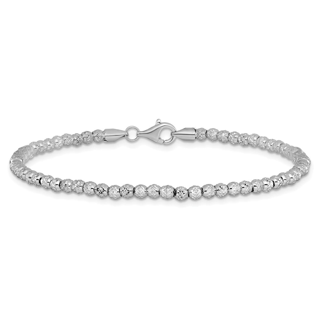 Gold 3.25mm Beaded Bracelet, 7.5