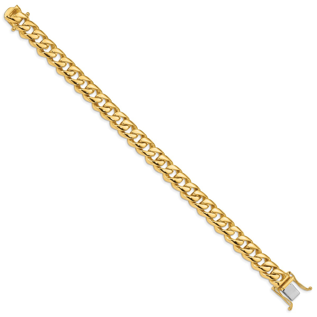 Gold 9.6mm Curb Bracelet, 9